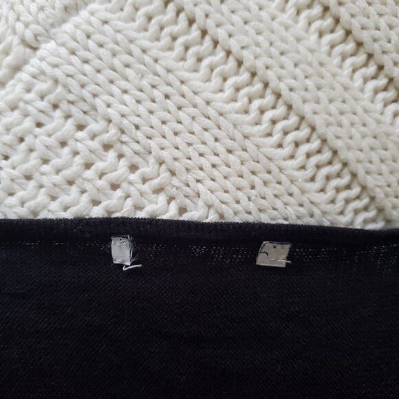 🌹 HALOGEN 🌹 Cowl Neck Long Sleeve Knit Top - [Medium, Black] - Picture 9 of 11